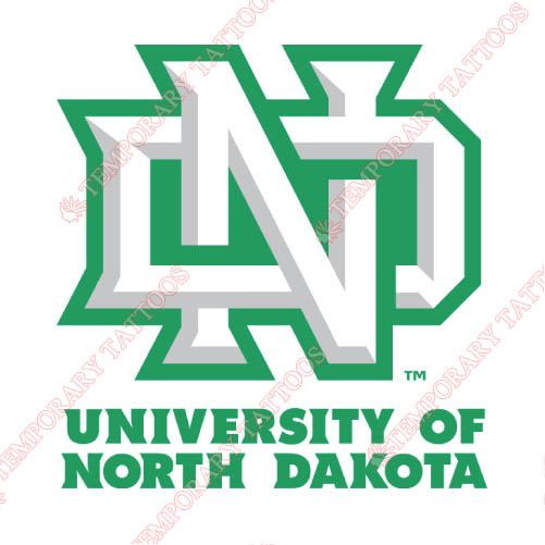 North Dakota Fighting Sioux Customize Temporary Tattoos Stickers NO.5591
